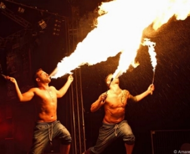 Feuershow in Berlin